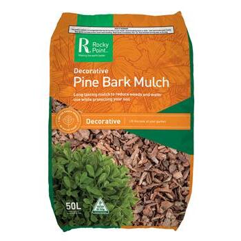 Mulch Pine Bark Decorative 50L