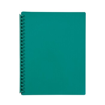 Sp- Display Book Marbig A4 Refillable Green 20P