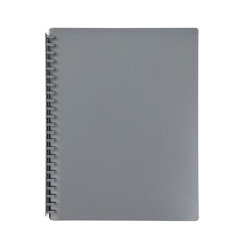 Sp- Display Book Marbig A4 Refillable Grey 20P