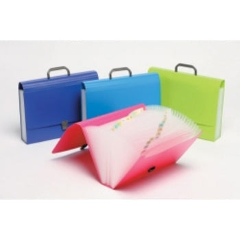 Expanding File Marbig F/C 26 Pocket Pp Summer Cols