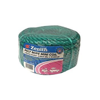 Rope Pe Minicoil 6mmx15M Green