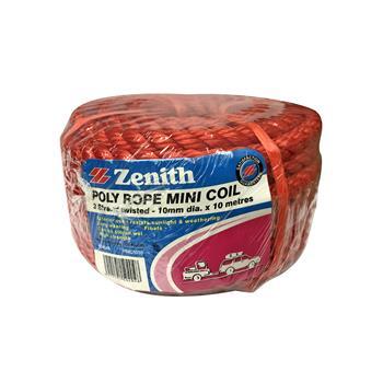 Rope Pe Minicoil 10mmx10M Red