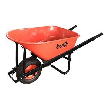 Wheelbarrow 100lt Heavy Duty Metal Tray Built 1/3