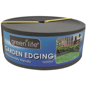 Garden Edging Plastic Black 10m x 75mm