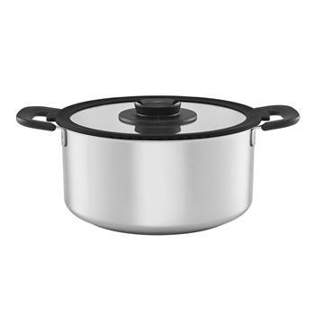 Casserole Saucepan Stainless Steel with handles 5L Fiskars