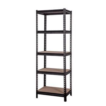 Shelf Unit 5 Tier 350kg Trade Blk Rivet 420D x 600W x 1830H