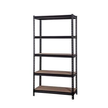 Shelf Unit 5 Tier 350kg Trade Blk Rivet 420D x 920W x 1830H