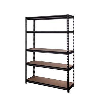 Shelf Unit 5 Tier 350kg Trade Blk Rivet 420D x 1220W x 1830H