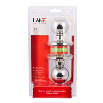 Knob Passage Set Polished SS Bala