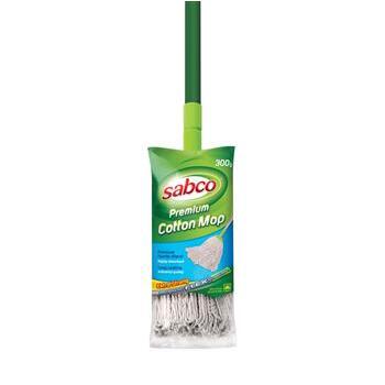 Mop Cotton Poly Glass handle Premium Sabco