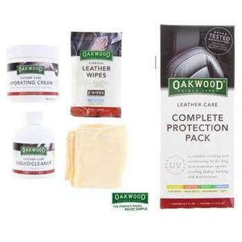 Cleaner Leather Care Kit Complete Protection Pack Oakwood