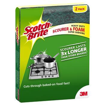 Sponge Heavy Duty Scourer 2Pk Scotch-Brite