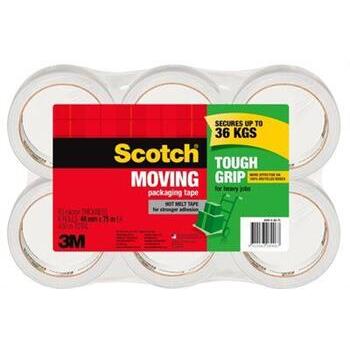 Scotch Tough Grip Packaging Tape 48mmx50m 6 Roll Pack