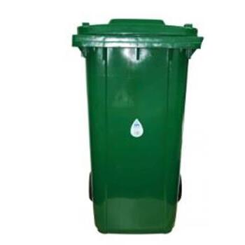 Bin Wheelie Plastic Green 100L 1/2