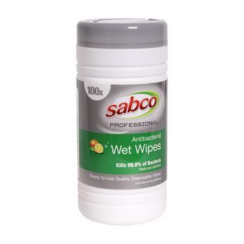 Wipes Anti-bacterial Heavy Duty 100pk Sabco