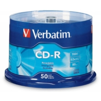 Cd-R Verbatim 80Min 1X52X 700Mb Spindle Pk50