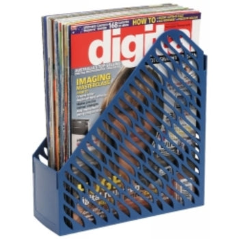 Sp- Magazine Rack Marbig Black Pk2