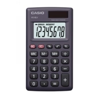 Calculator Casio Hs-8Lvbk-Bp 8 Dgt Pocket Solar