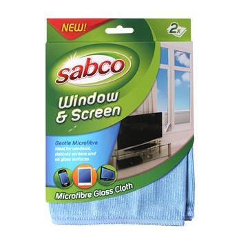 Cloth Cleaning Window & Screen Microfibre Sabco