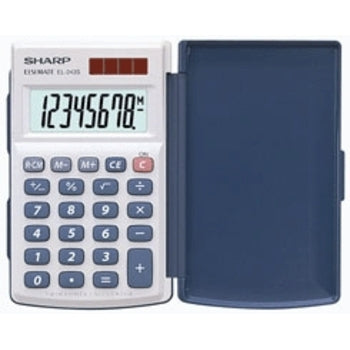 Calculator Sharp El243S 8 Digit Dual Pwr Hard Cover