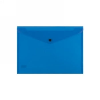 Document Folder Bantex A4 Button Blue
