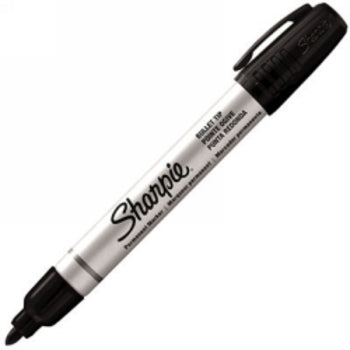 Marker Sharpie Pro Metal Permanent Bullet Tip Black Pk4