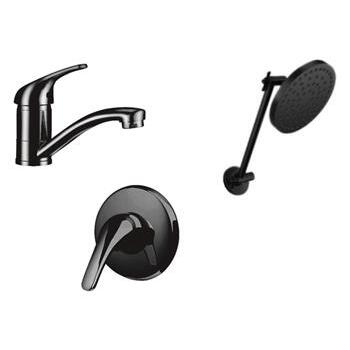 Bathroom Pack Matt Black Mildon BPMB