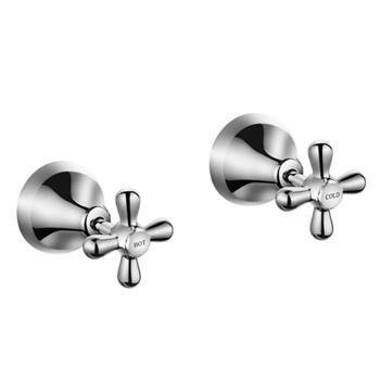 Wall Top Assembly Bells Deluxe Pair Chrome 1827