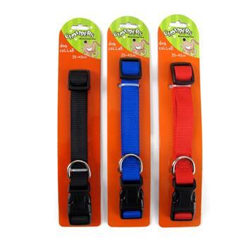 Collar Dog Adjustable Medium 2 Assorted Colours Nylon 35