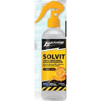 Cleaner Adhesive Remover SOLVIT Citrus RTU 250ml Lightning