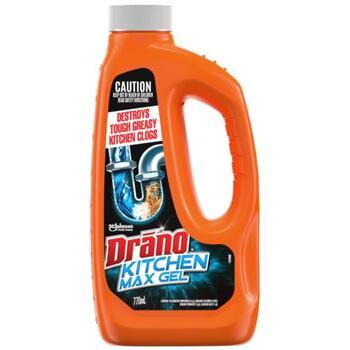 Cleaner Drain Kitchen Max Gel  770ml Drano