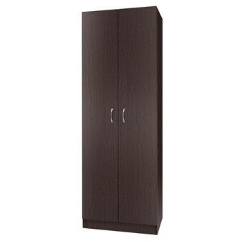 Pantry 2 Door Slim Black Brown 600Wmm