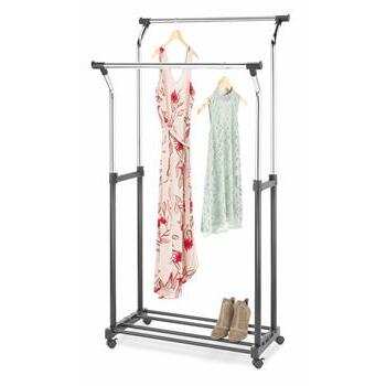 Garment Rack Adjustable Double Whitmor