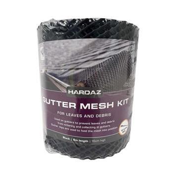 Gutter Mesh Black 160mmx6m + 15 Clips