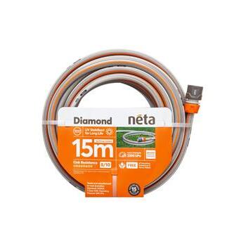 Hose Garden Diamond 12mm x 15m Fitted