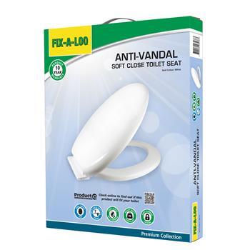 Toilet Seat Belmonte Anti-Vandal Soft Close Fix-A-Loo