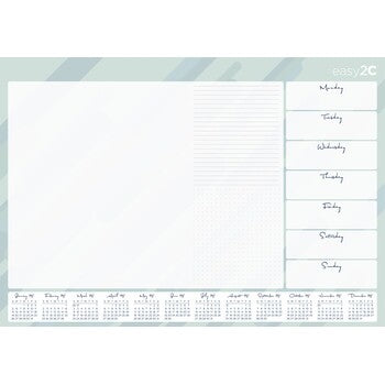 Desk Pad Easy2C 600X420Mm Wtv With Calendar