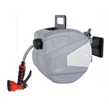 Hose Reel Retractable 30M Green/Black Greenleaf