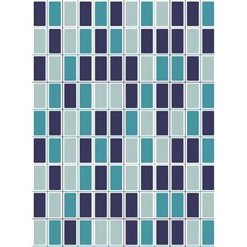 Printed Pvc Shower Curtain Venice Squares GTPVCCURVENC