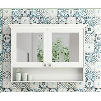 Cabinet Mirror W/ Shelf White 900Mm Ivy MCSCIVY900