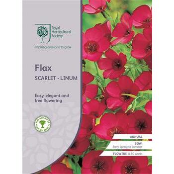 Seeds Flax Scarlet - Linum RHS