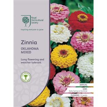 Seeds Zinnia Oklahoma Mix RHS