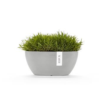 Pot Ecopot Sofia Self Watering White Grey 30cm