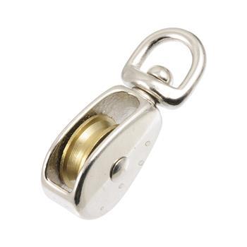 Pulley NP/Brass 25mm Bulk Pk1