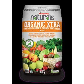 Fertiliser Organic Xtra 16kg Amgrow