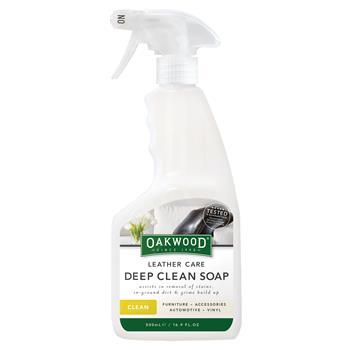 Cleaner Leather Care Deep Clean Soap 500ml Oakwood