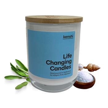 Candle Sage & Sea Salt 400g Kenshi