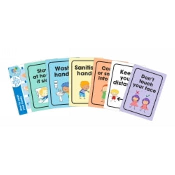 Sp- Teaching Cards Durus A5 School Hygiene & Social Distance Pk7