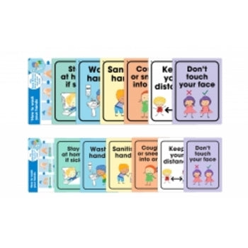 Sp- Sign Durus 225X300Mm School Wall Hygiene & Social Dist W/Teaching Cards