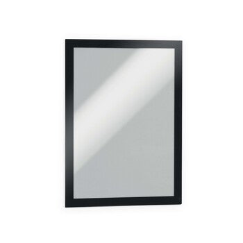 Sign Holder Duraframe Durable A4 Adhesive Back Black Pk2
